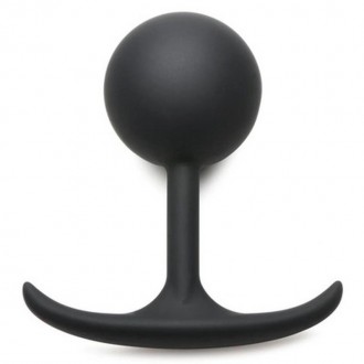 COMFORT PLUGS SILICONE WEIGHTED ROUND PLUG 4.7 - BLACK