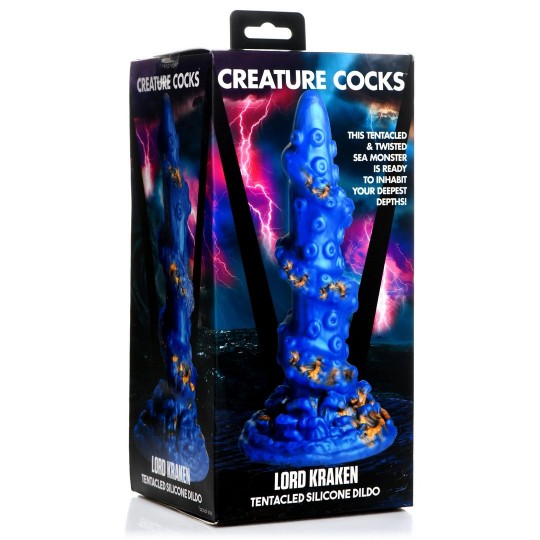 KRAKEN SILICONE DILDO - BLUE