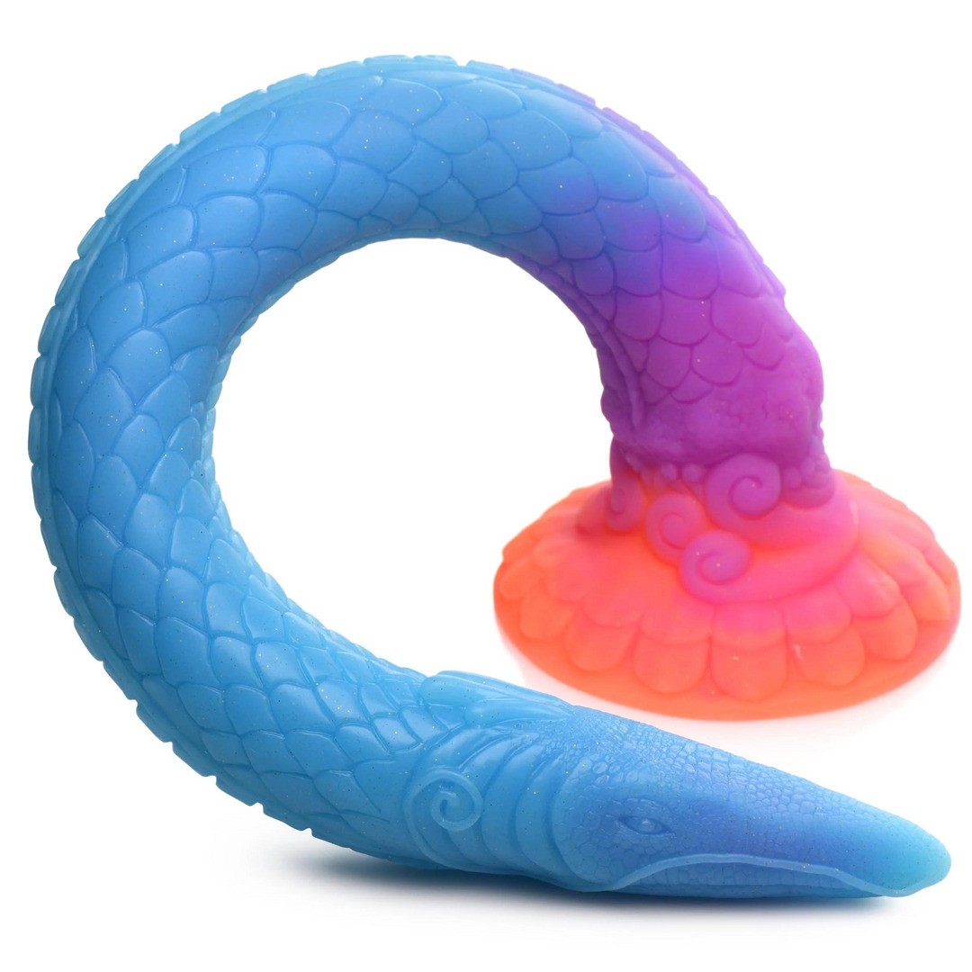 MAKARA - GLOW IN THE DARK - SILICONE SNAKE DILDO