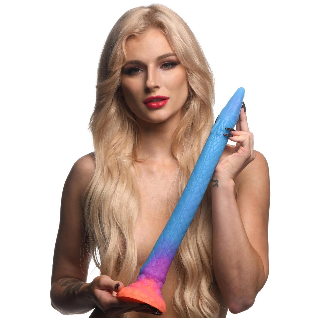 MAKARA - GLOW IN THE DARK - SILICONE SNAKE DILDO