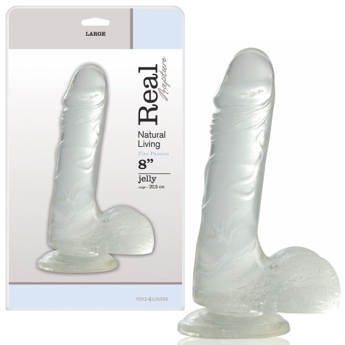 DILDO REAL RAPTURE FIRE PASSION 8&#039;&#039; TRANSPARENTE