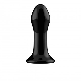PLUGGY - GLASS VIBRATOR WITH SUCTION CUP