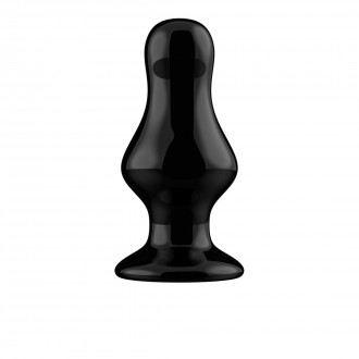 MISSY - VIBRATING GLASS BUTT PLUG WITH SUCTION CUP