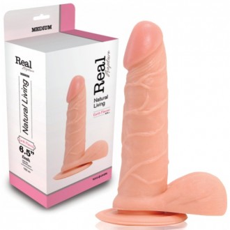 REALISTICO DILDO REALE RAPIMENTO TERRA SAPORE 6.5 " BIANCO