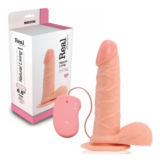 REAL RAPTURE EARTH FLAVOUR REALISTIC VIBRATOR 6.5&#039;&#039; WHITE