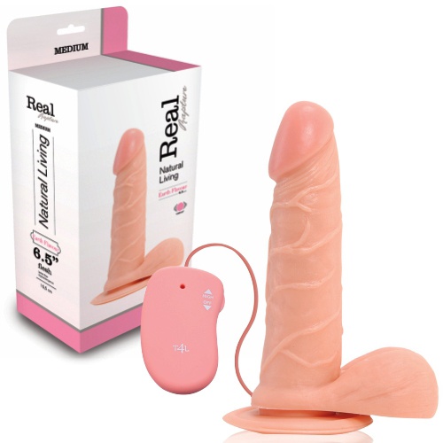 REAL RAPTURE EARTH FLAVOUR REALISTIC VIBRATOR 6.5&#039;&#039; WHITE