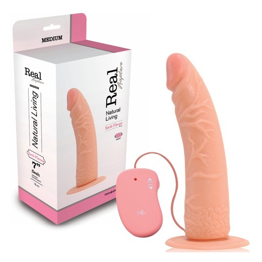 REAL RAPTURE EARTH FLAVOUR REALISTIC VIBRATOR 7&#039;&#039; WHITE