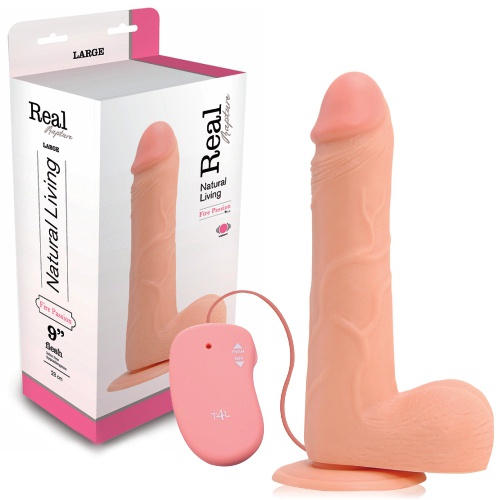 REAL RAPTURE FIRE PASSION REALISTIC VIBRATOR 9&#039;&#039; WHITE