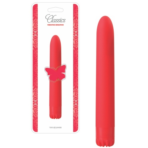 VIBRADOR CLASSICS ROJO MEDIO