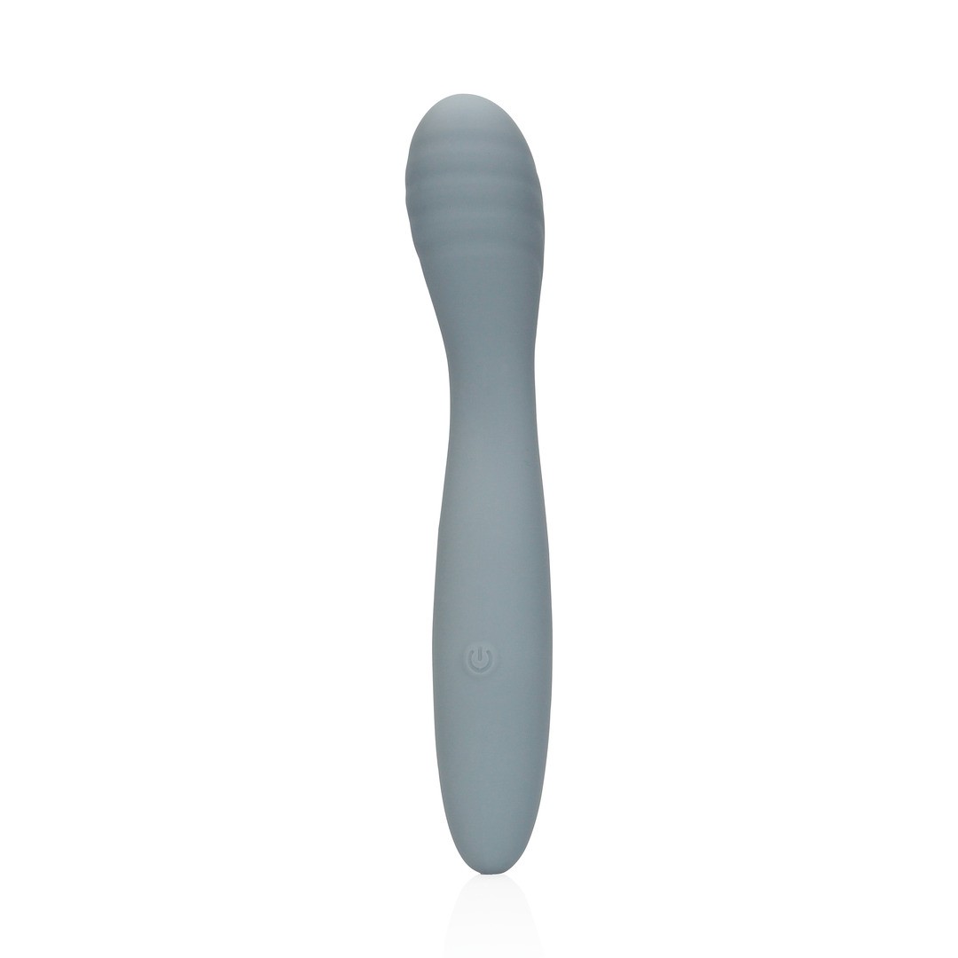 ULTRA SOFT SILICONE G-SPOT VIBRATOR - BASALT GREY