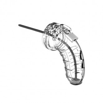 MODEL 16 CHASTITY COCK CAGE WITH URETHRAL SOUNDING - 4.5 / 11,5 CM