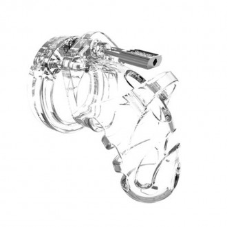 MODEL 25 - CHASTITY CAGE - 3.5'' / 9 CM - TRANSPARENT