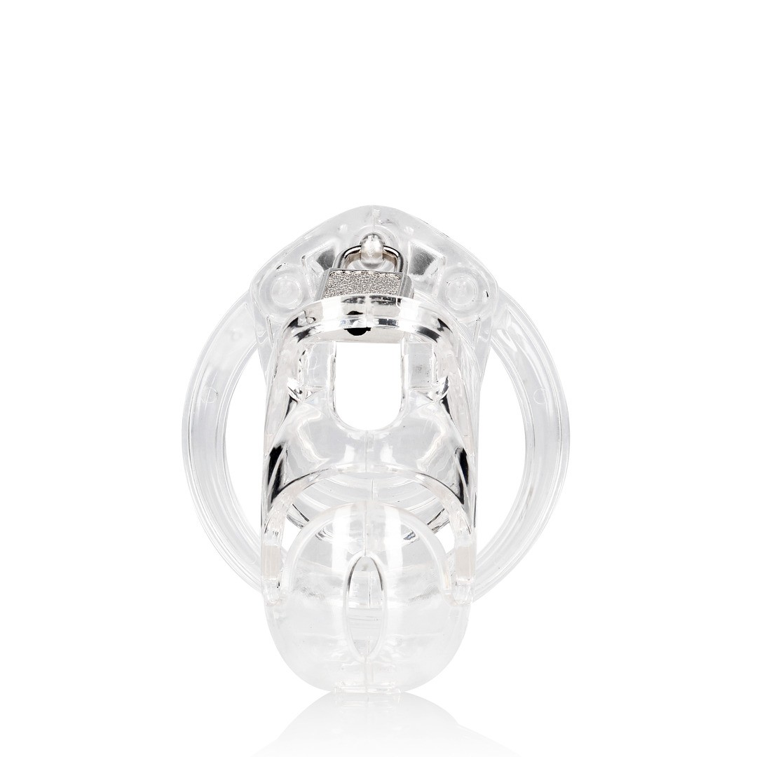 MODEL 25 - CHASTITY CAGE - 3.5\&#039;\&#039; / 9 CM - TRANSPARENT