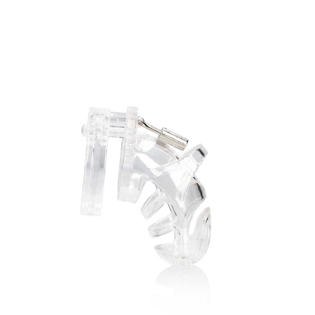 MODEL 25 - CHASTITY CAGE - 3.5\&#039;\&#039; / 9 CM - TRANSPARENT