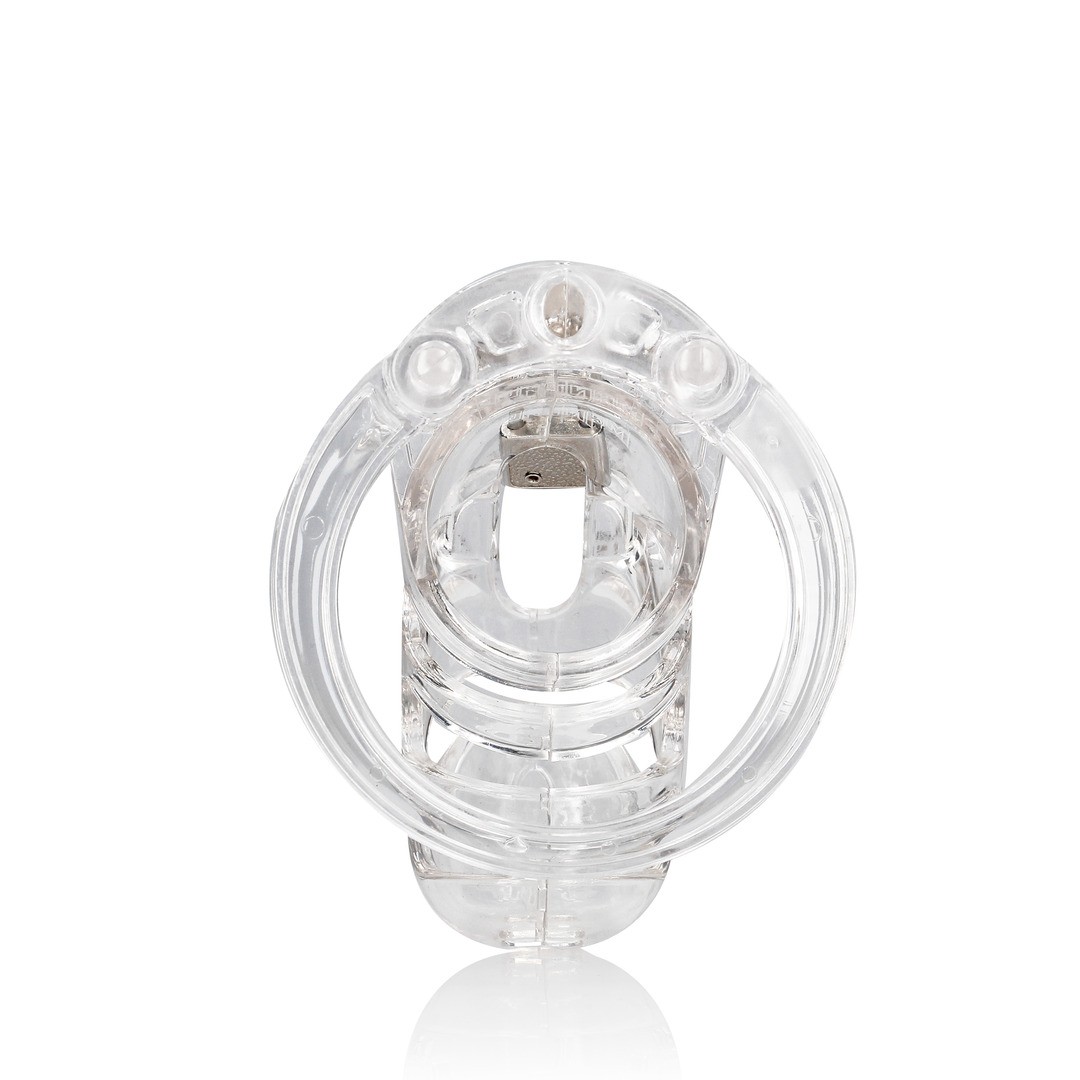 MODEL 25 - CHASTITY CAGE - 3.5\&#039;\&#039; / 9 CM - TRANSPARENT