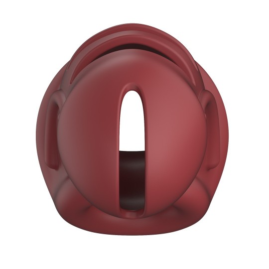 MODEL 28 - ULTRA SOFT SILICONE CHASTITY CAGE - RED