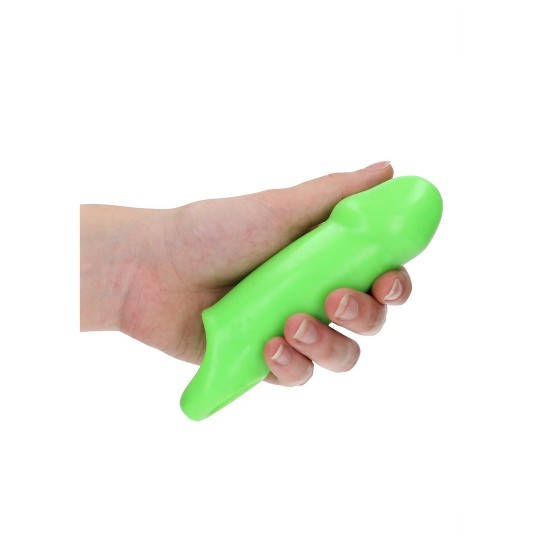 SMOOTH THICK STRETCHY PENIS SHEATH - GLOW IN THE DARK