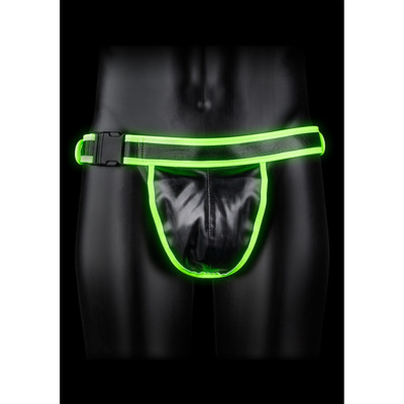 JOCKSTRAP WITH BUCKLE - GLOW IN THE DARK