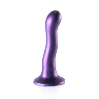 ULTRA SOFT SILICONE CURVY G-SPOT DILDO - 7\'\' / 17 CM