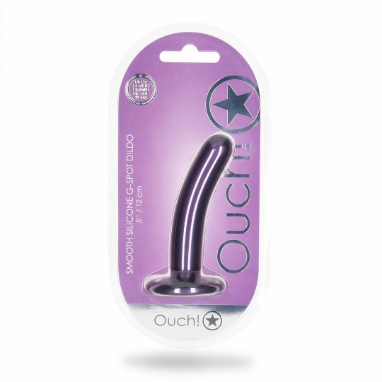 SMOOTH SILICONE G-SPOT DILDO - 5&#039; / 12 CM