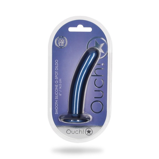 SMOOTH SILICONE G-SPOT DILDO - 6&#039; / 14,5 CM