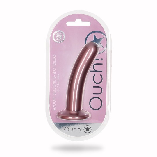 SMOOTH SILICONE G-SPOT DILDO - 6&#039;&#039; / 14,5 CM