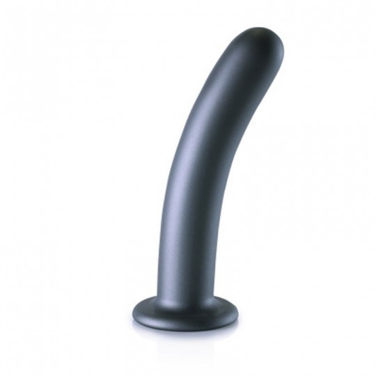 SMOOTH SILICONE G-SPOT DILDO - 7&#039; / 17 CM