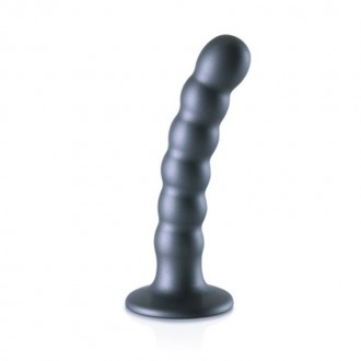 BEADED SILICONE G-SPOT DILDO - 5\'\' / 13 CM