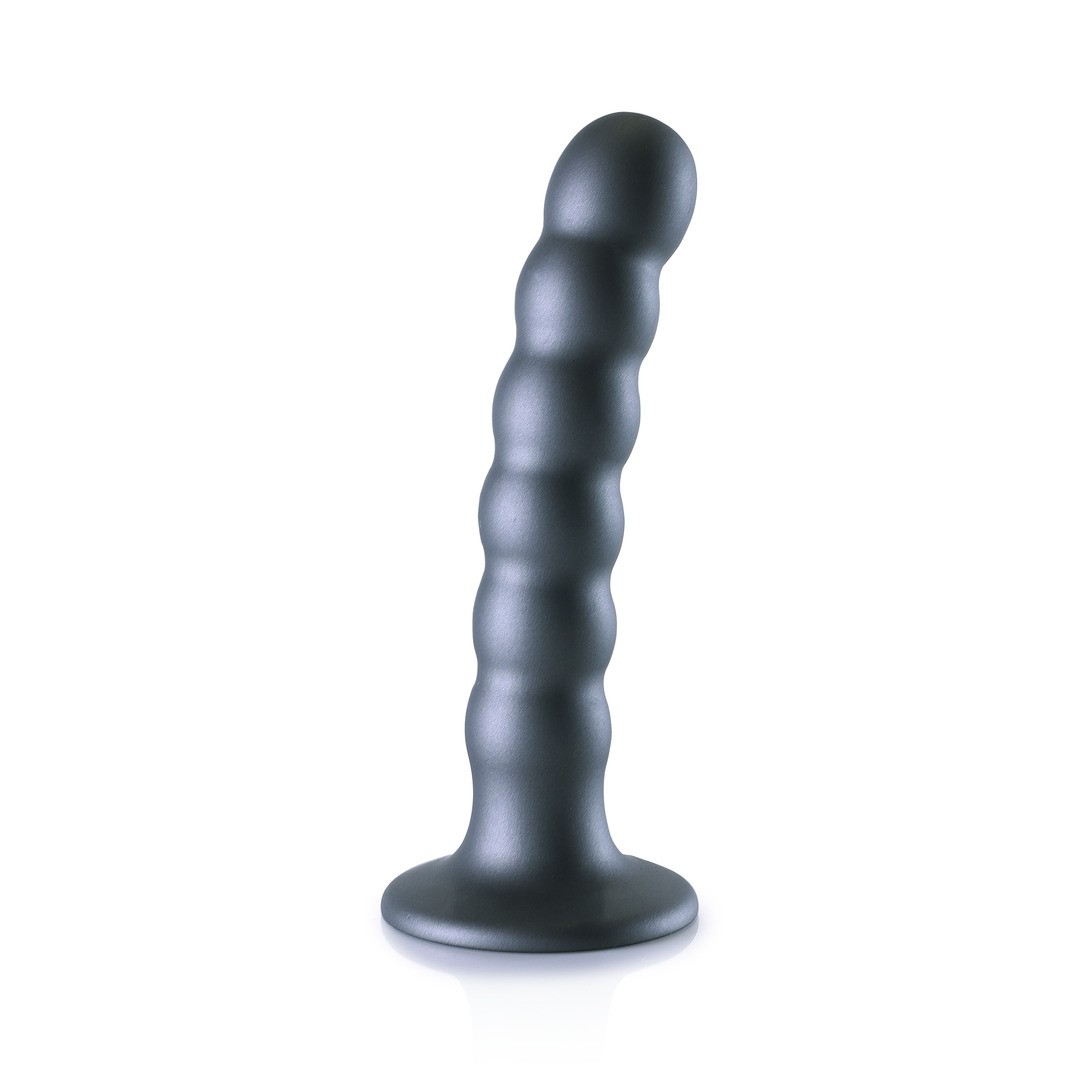 BEADED SILICONE G-SPOT DILDO - 5&#039; / 13 CM