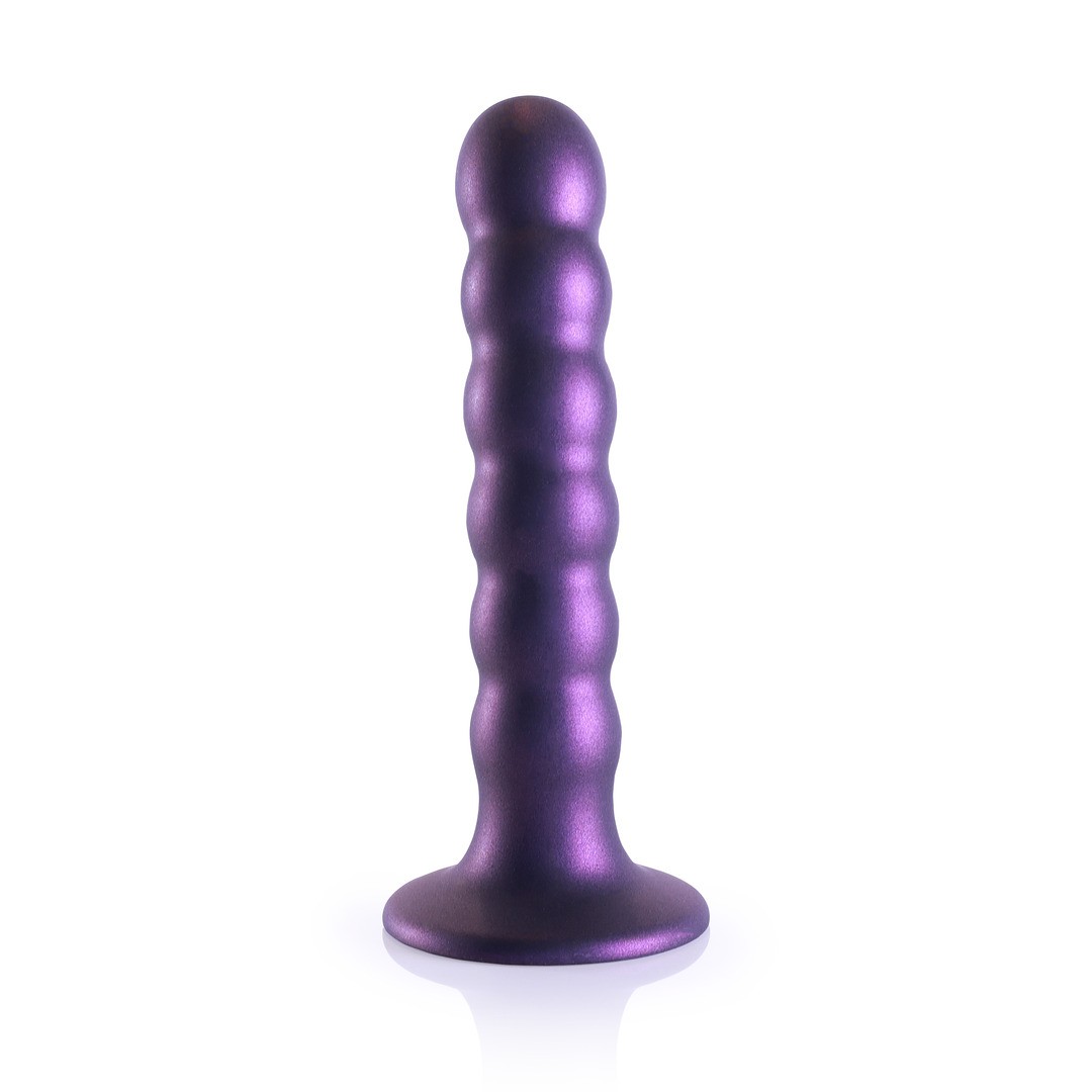 BEADED SILICONE G-SPOT DILDO - 5&#039; / 13 CM