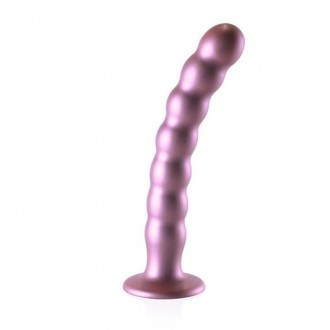 BEADED SILICONE G-SPOT DILDO - 8' / 20,5 CM